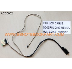 ACER LCD Cable สายแพรจอ  Aspire  V5-552 V5-572 V5-573 V7-581 / V5-572G  V5-573G V5-573P   (40 Pin)    DD0ZRKLC040 